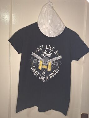 NRA "Act Like A Lady Shoot Like A Boss" Graphic Tee - Medium Bundle 3 For $30